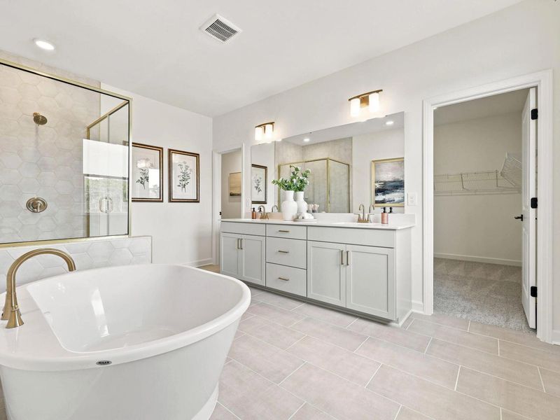 Furnished interior view inside a new home in Addison West, Holly Springs (Image 14). Furnished interior view inside a new home in Addison West, Holly Springs (Image 14).
