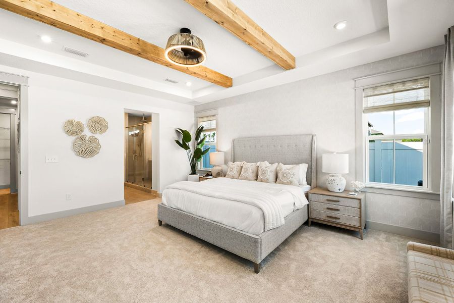 Furnished interior view inside a new home in Breakfast Point East, Panama City Beach (Image 15).