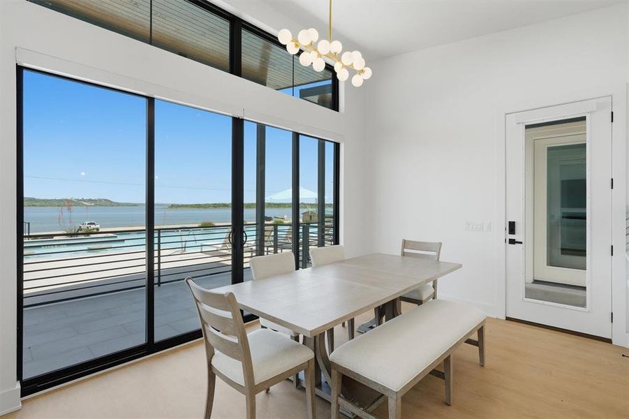 Furnished interior view inside a new home in , Graford (Image 6).