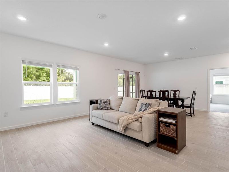 Furnished interior view inside a new home in Liberty Village: Liberty Village - Phase Two, Ocala (Image 27). Furnished interior view inside a new home in Liberty Village: Liberty Village - Phase Two, Ocala (Image 27).