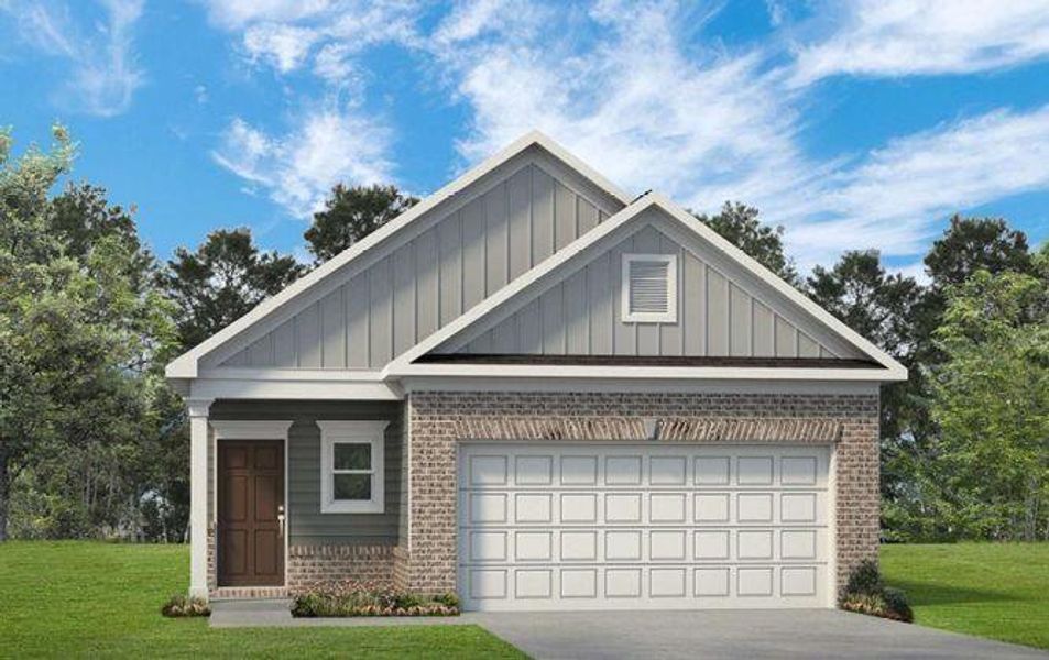 Front exterior of a new home in Meadowbrook, Cartersville, GA, highlighting curb appeal (Image 1). Front exterior of a new home in Meadowbrook, Cartersville, GA, highlighting curb appeal (Image 1).