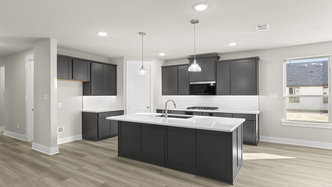 Furnished interior view inside a new home in Hillside Village 40s, Celina (Image 8). Furnished interior view inside a new home in Hillside Village 40s, Celina (Image 8).