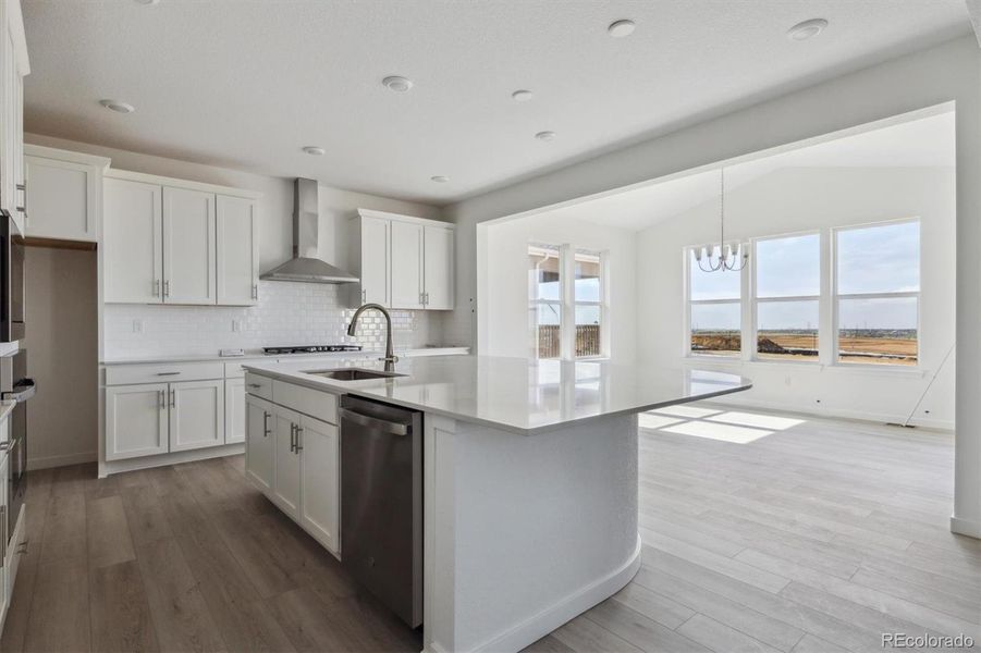 Furnished interior view inside a new home in Harvest Crossing, Aurora (Image 6).
