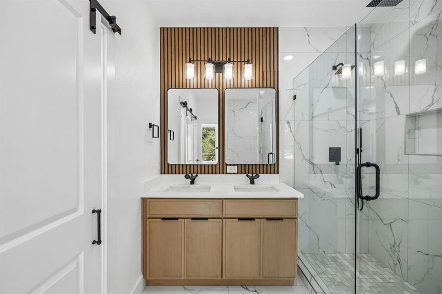 Furnished interior view inside a new home in , Dallas (Image 8).