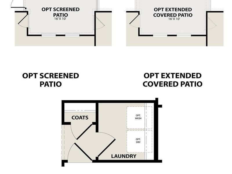 2D floor plan layout of this home in Meadow Ridge Estates, Josephine, TX (Image 4).