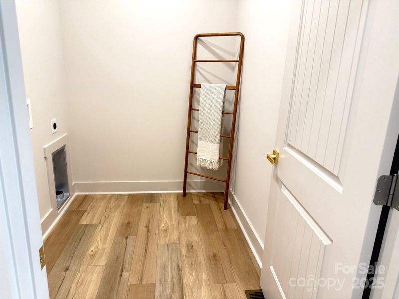 Spacious laundry room