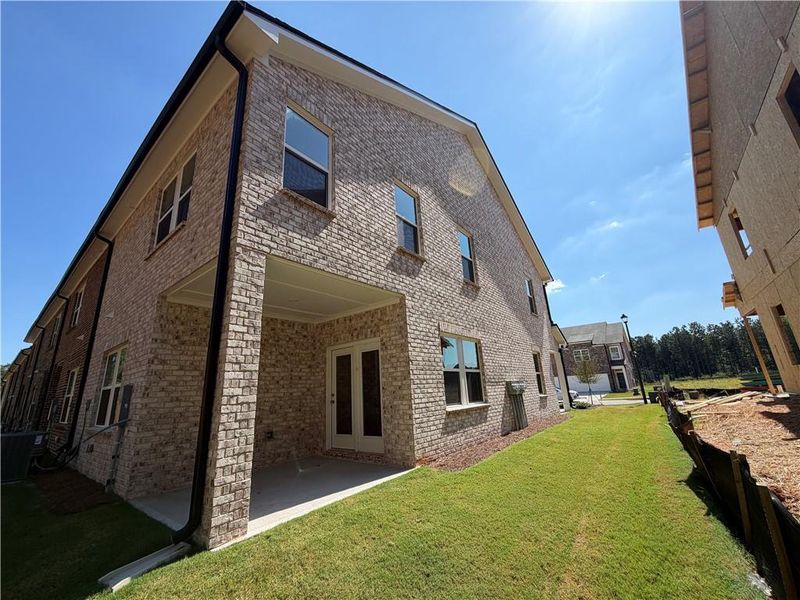 Exterior details and patio area of a home in Kendall Grove, McDonough (Image 3).
