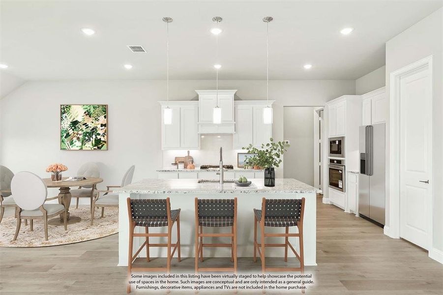 Furnished interior view inside a new home in Chaparral Park, Oak Point (Image 9).