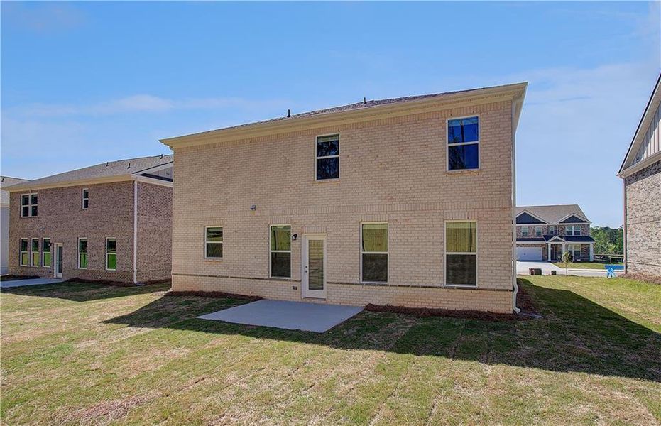 Exterior details and patio area of a home in Bowers Farm, McDonough (Image 15).