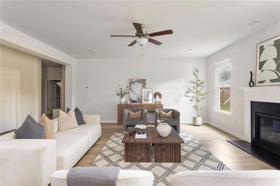 Furnished interior view inside a new home in Twin Shoals, Atlanta (Image 6).