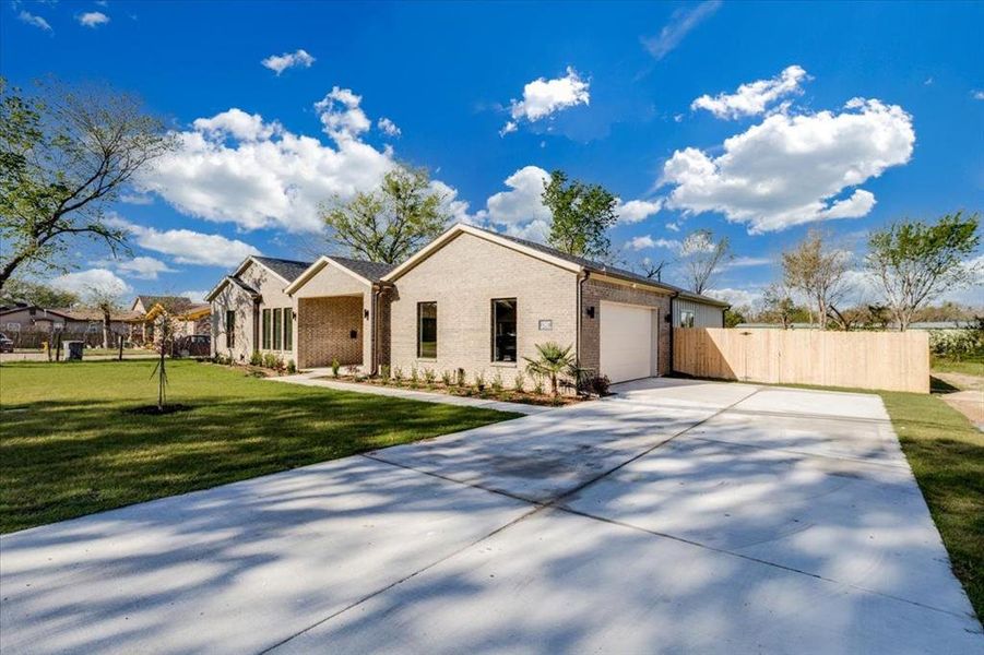 Front exterior of a new home in , Dallas, TX, highlighting curb appeal (Image 2). Front exterior of a new home in , Dallas, TX, highlighting curb appeal (Image 2).