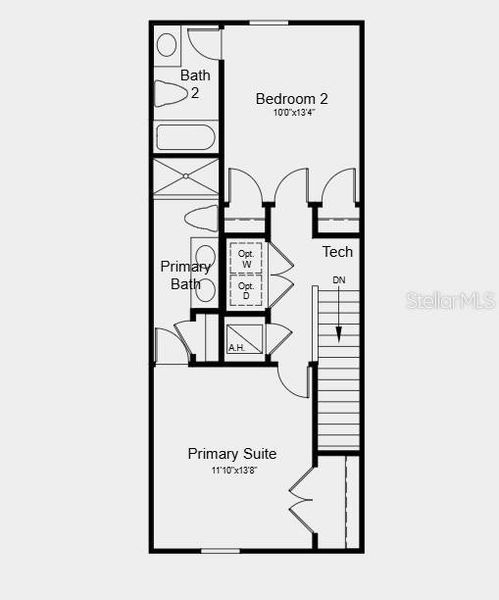 2D floor plan layout of this home in Westview Community Group Page, Kissimmee, FL (Image 3).