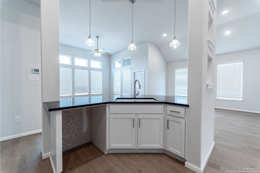 Furnished interior view inside a new home in The Woodlands at Medina Hills, Mico (Image 3).