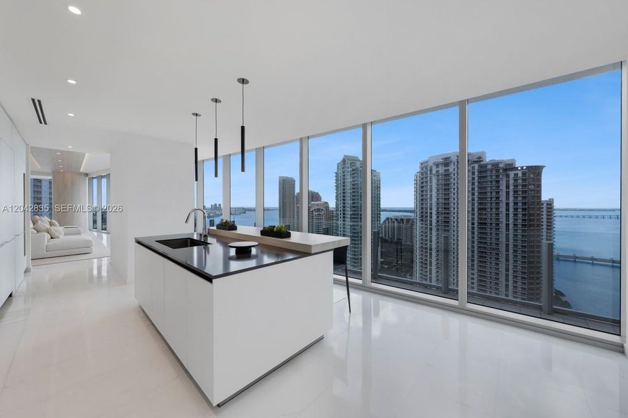 Furnished interior view inside a new home in Aston Martin Residences, Miami (Image 5).