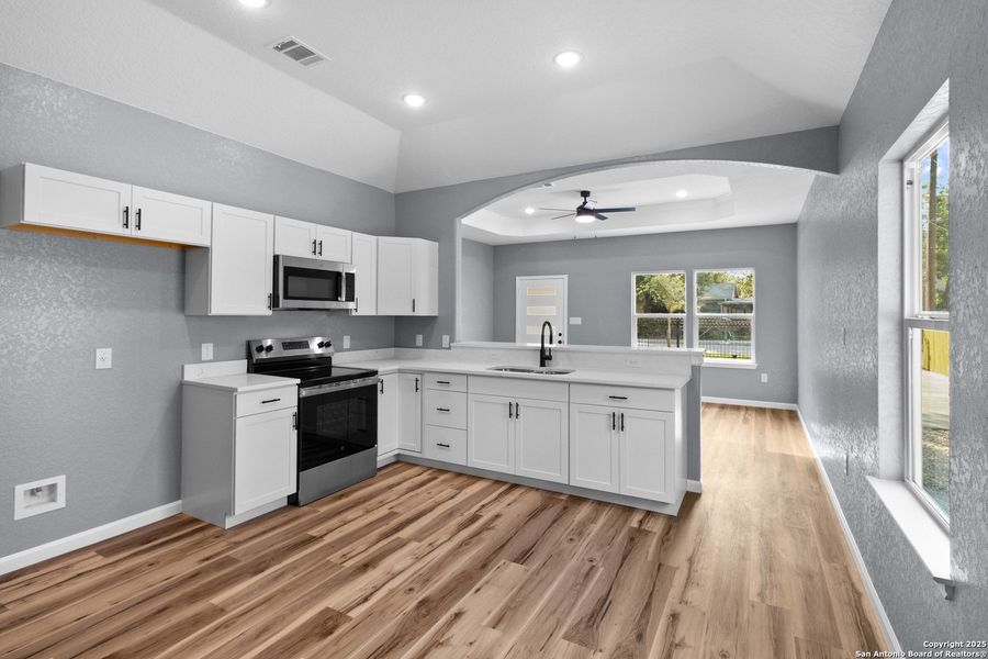 Furnished interior view inside a new home in , San Antonio (Image 6). Furnished interior view inside a new home in , San Antonio (Image 6).