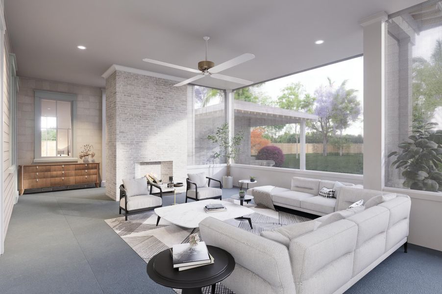 Furnished interior view inside a new home in , Mount Pleasant (Image 12).