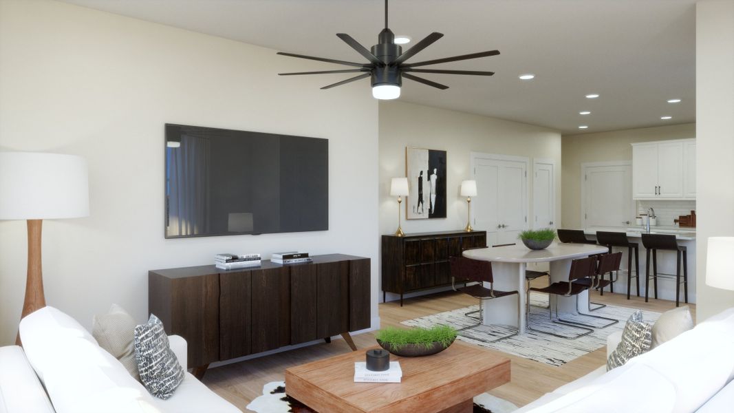 Representative furnished interior of a home built from the 2404 by Risewell Homes in Harvest Crossing, Aurora (Image 6). Representative furnished interior of a home built from the 2404 by Risewell Homes in Harvest Crossing, Aurora (Image 6).