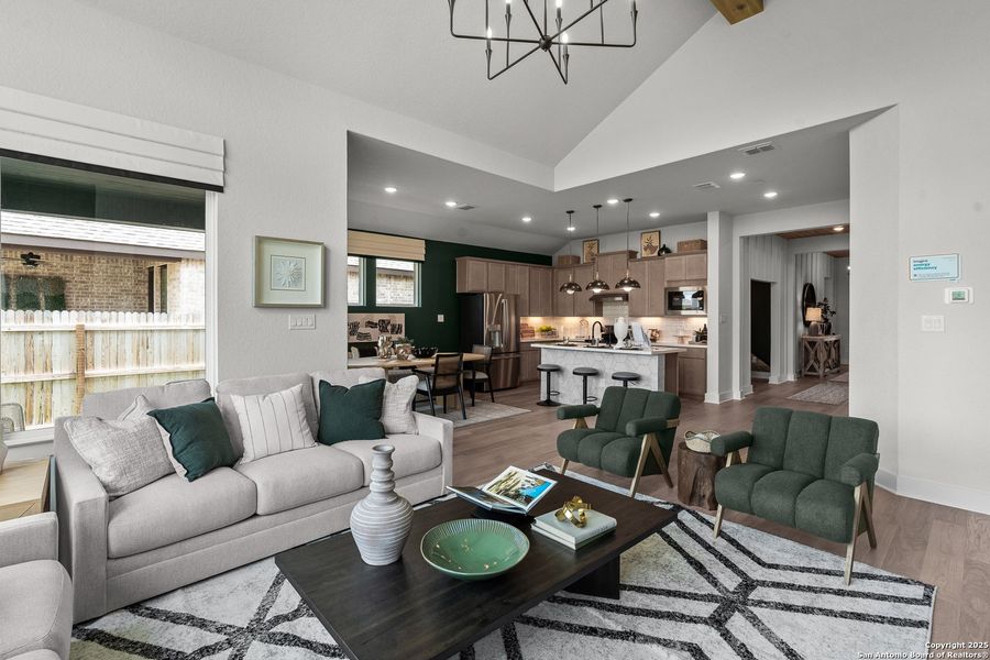 Furnished interior view inside a new home in Stillwater Ranch, San Antonio (Image 12).