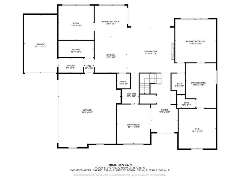 2D floor plan layout of this home in , Alpharetta, GA (Image 6).