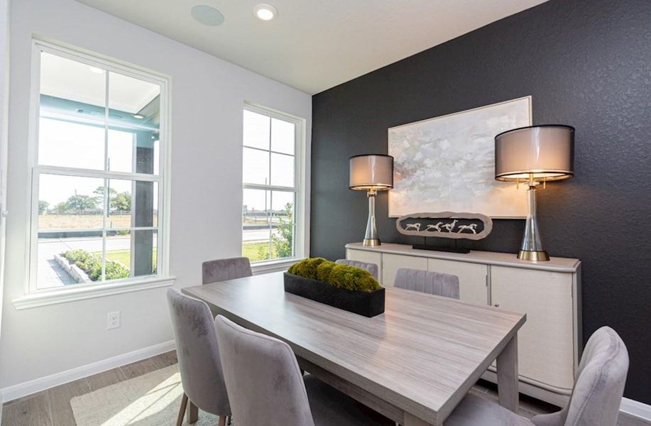 Furnished interior view inside a new home in Bridgeland: Signature Collection, Cypress (Image 7).