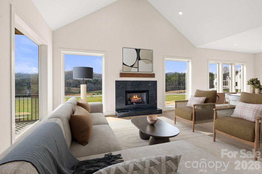 Furnished interior view inside a new home in , Fletcher (Image 38).