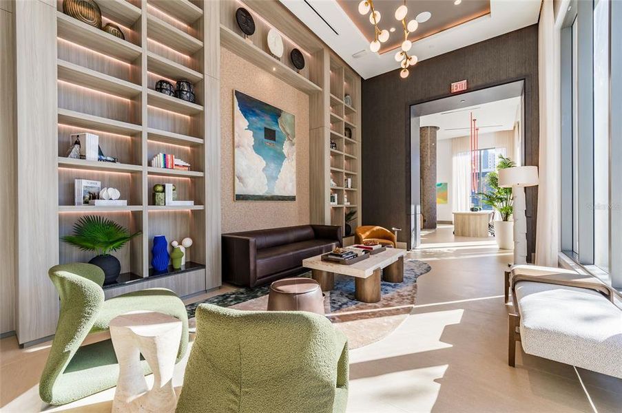 Furnished interior view inside a new home in , St. Petersburg (Image 15).