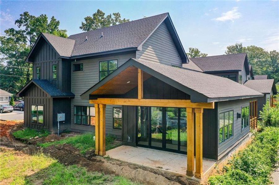 Exterior details and patio area of a home in , Tucker (Image 24).