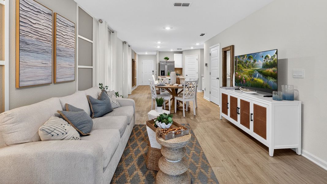 Representative furnished interior of a home built from the Greyson II by D.R. Horton in Irongate Villas, Jacksonville (Image 13).