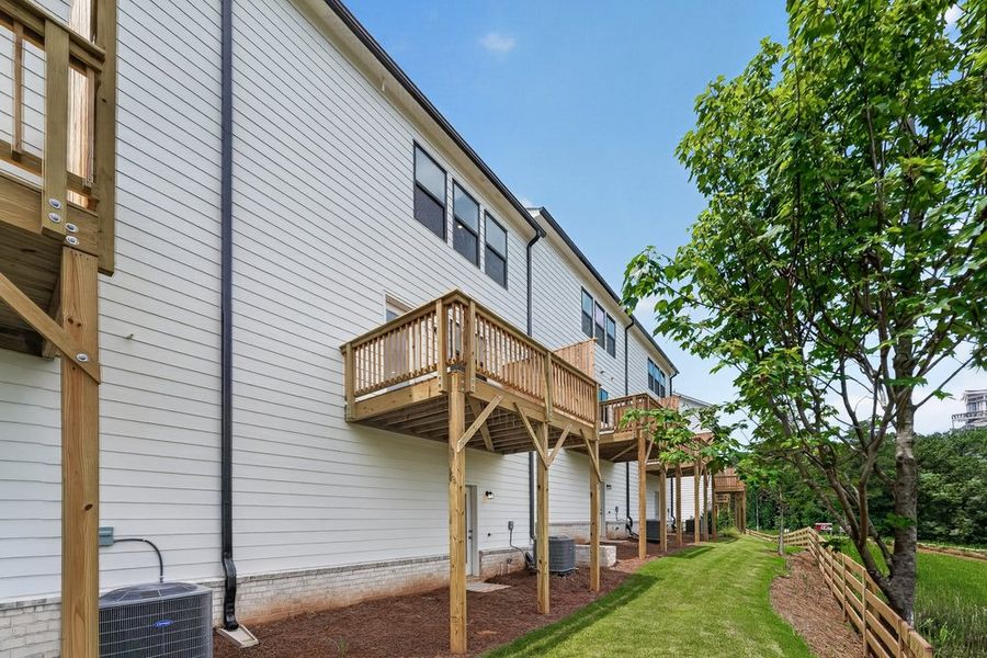Exterior details and patio area of a home in Rosewood Farm, Lawrenceville (Image 23).