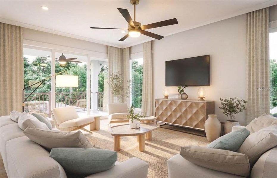 Furnished interior view inside a new home in , Sarasota (Image 4). Furnished interior view inside a new home in , Sarasota (Image 4).