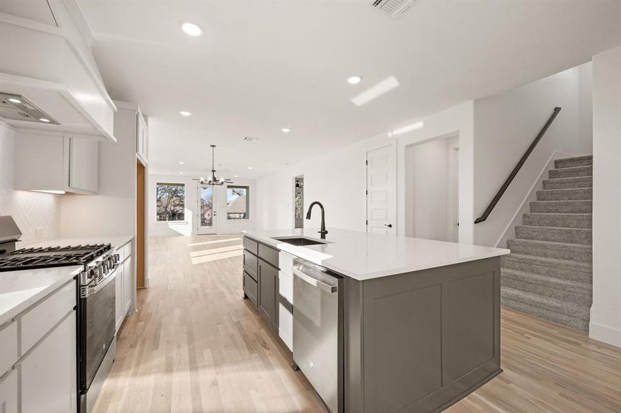 Furnished interior view inside a new home in The Resort on Eagle Mt. Lake, Fort Worth (Image 9).