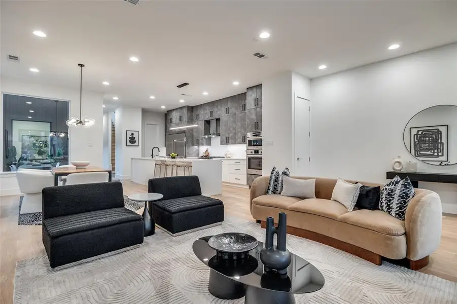 Furnished interior view inside a new home in , Dallas (Image 6). Furnished interior view inside a new home in , Dallas (Image 6).