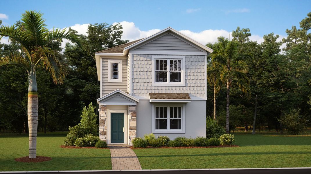 Image 3 representing the Asheville by Lennar in Bridgewalk: Manor Alley Collection, St. Cloud, FL.