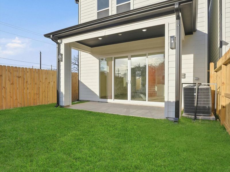 Exterior details and patio area of a home in , Houston (Image 4).
