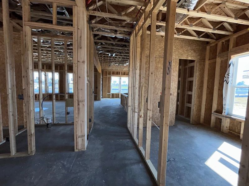 Hallway into main living area Hallway into main living area