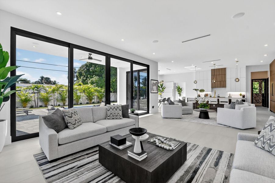 Furnished interior view inside a new home in , Boca Raton (Image 49).