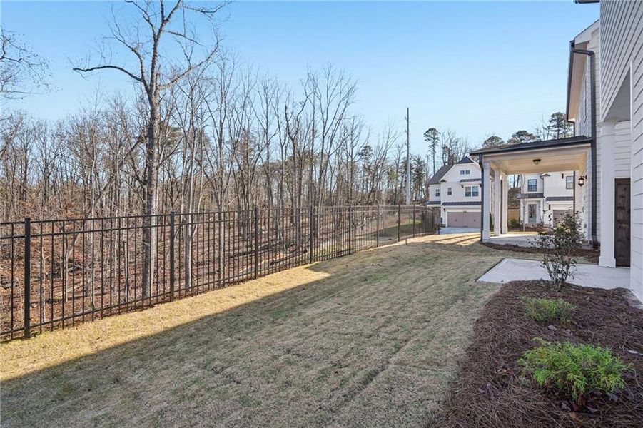 Exterior details and patio area of a home in Aberdeen, Hoschton (Image 23).