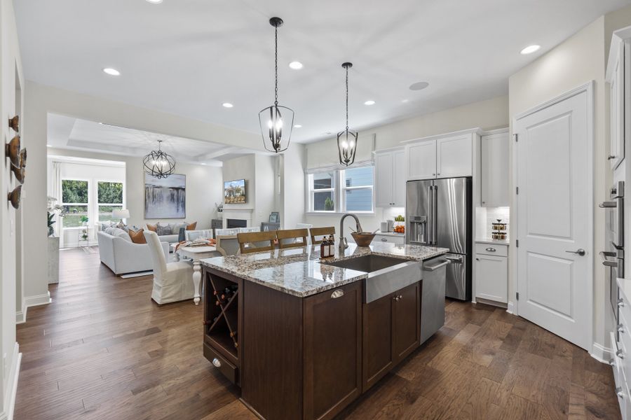 Representative furnished interior of a home built from the Presley by Taylor Morrison in River Falls, Tega Cay (Image 13).