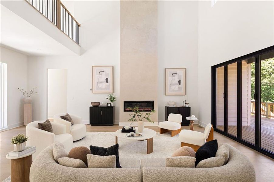 Furnished interior view inside a new home in , Powder Springs (Image 9).