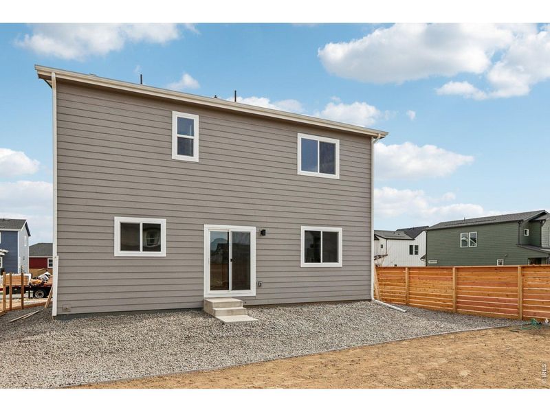 Exterior details and patio area of a home in Bloom, Fort Collins (Image 4). Exterior details and patio area of a home in Bloom, Fort Collins (Image 4).