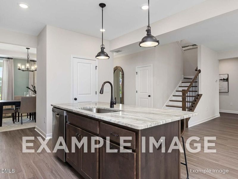 Furnished interior view inside a new home in Sage on North Main, Wake Forest (Image 9).