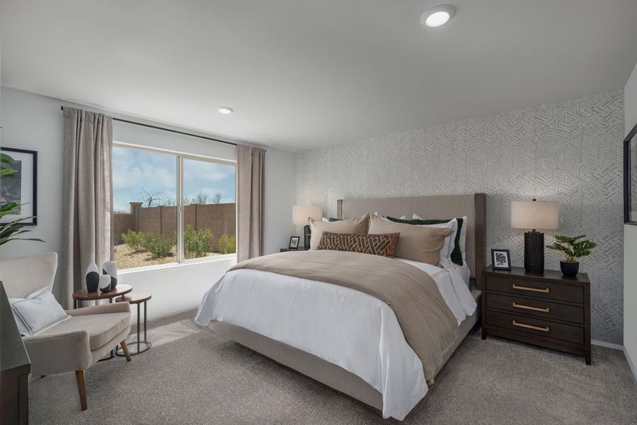 Furnished interior view inside a new home in Entrada Del Pueblo at Rancho Sahuarita, Sahuarita (Image 6).