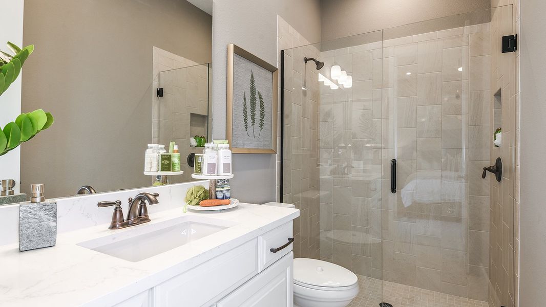 Furnished interior view inside a new home in Esplanade at Wiregrass Ranch, Wesley Chapel (Image 14).