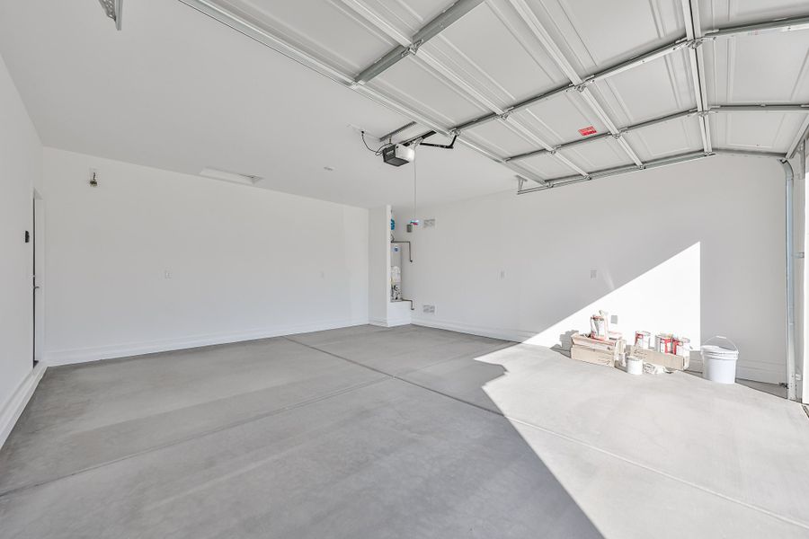 A room with white walls. A room with white walls.