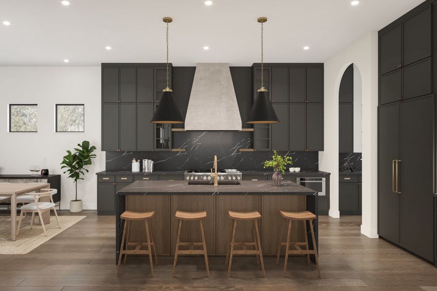 Representative furnished interior of a home built from the Sienna by Homebound in The Villas at Lakeside, Flower Mound (Image 7).