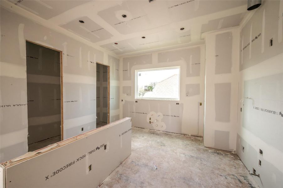 Soon to be the heart of the home, this island kitchen will have it all!