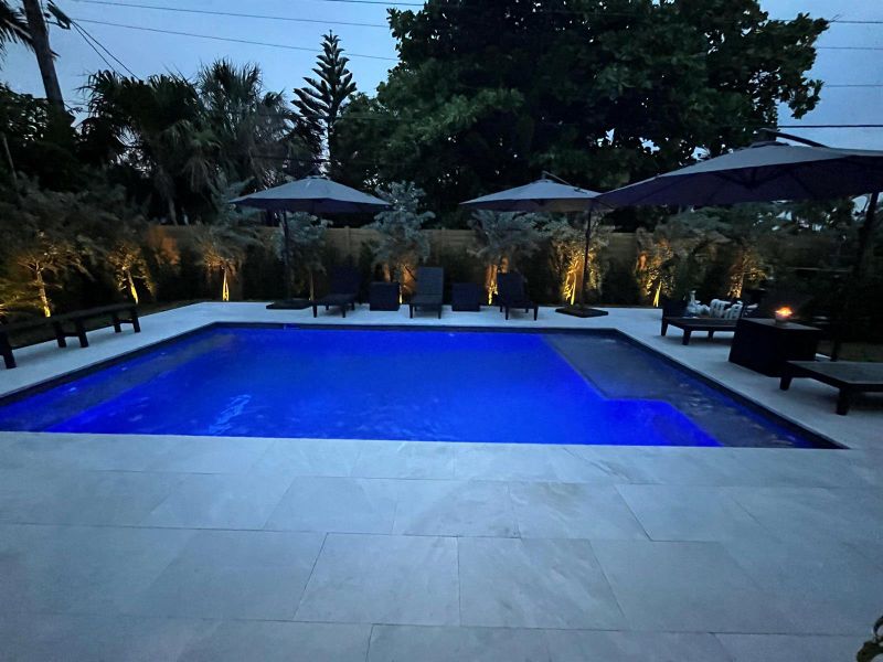 Pool-lighted Pool-lighted