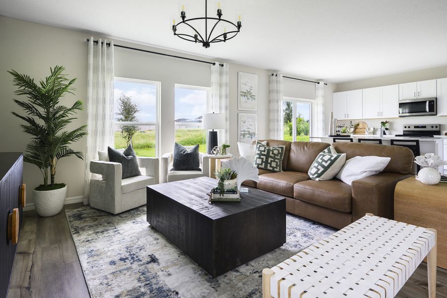 Furnished interior view inside a new home in Scenic Terrace, Haines City (Image 6).