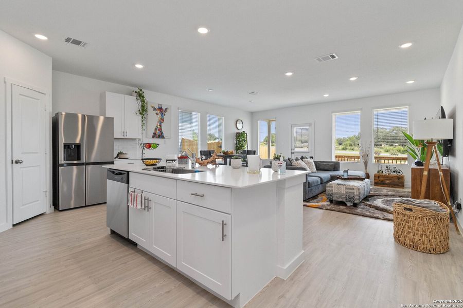 Furnished interior view inside a new home in Sage Meadows: Coastline Collection, St. Hedwig (Image 23). Furnished interior view inside a new home in Sage Meadows: Coastline Collection, St. Hedwig (Image 23).