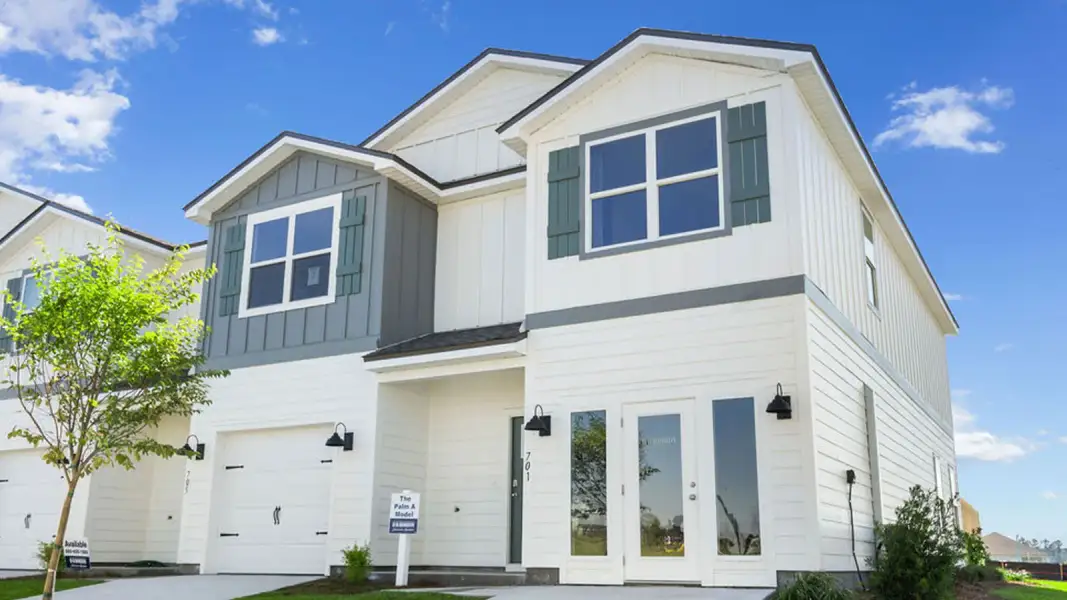 Front exterior of a new home in Abilene Acres, Tallahassee, FL, highlighting curb appeal (Image 28). Front exterior of a new home in Abilene Acres, Tallahassee, FL, highlighting curb appeal (Image 28).